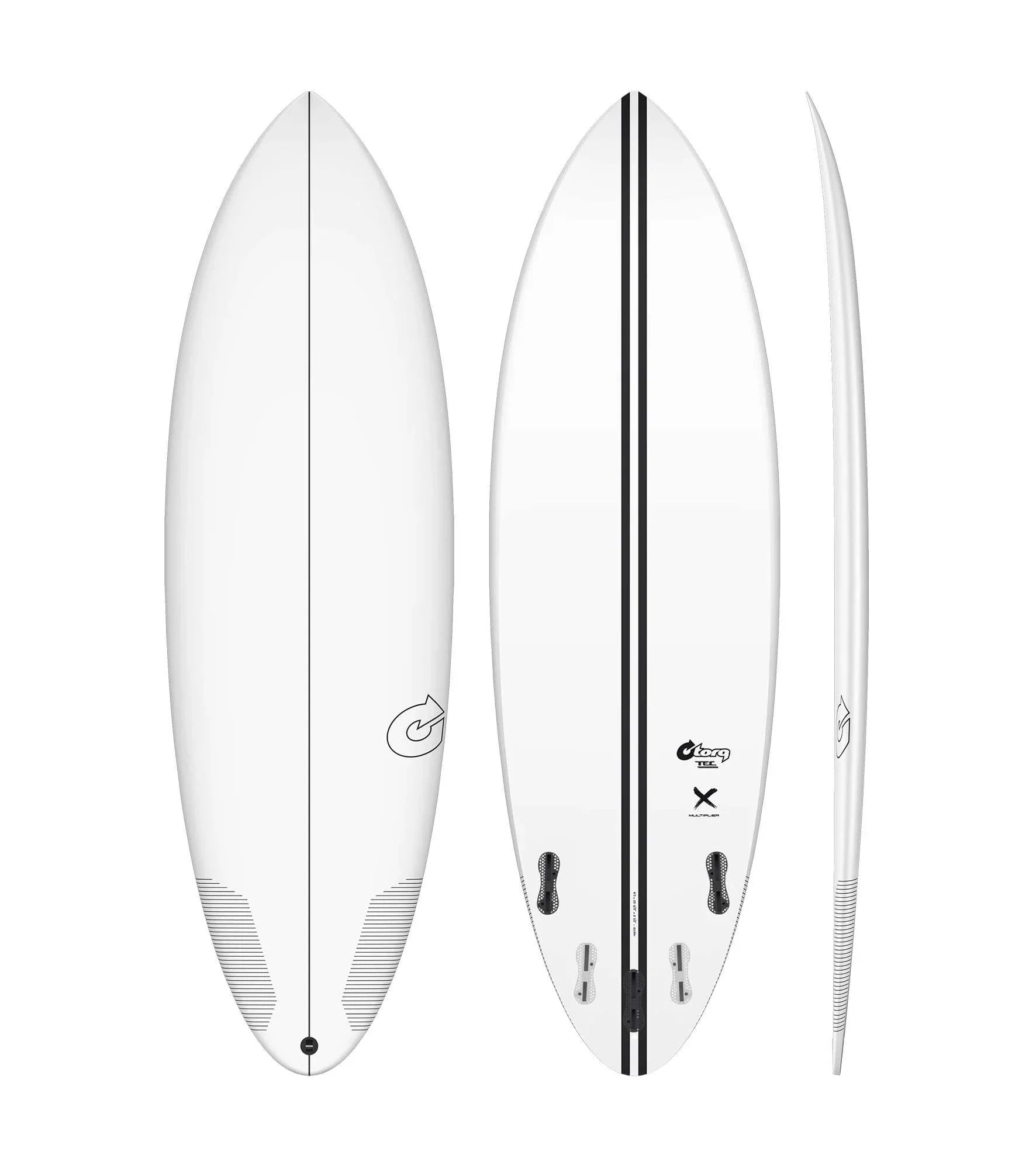 Surfboard Hitch Rack -Torq Multiplier TEC - FCS II - 5 Fin