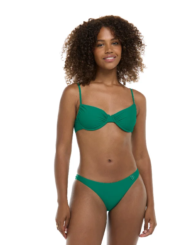 Foldable Surfboard -Smoothies Alice Underwire Bikini Top - Viridian