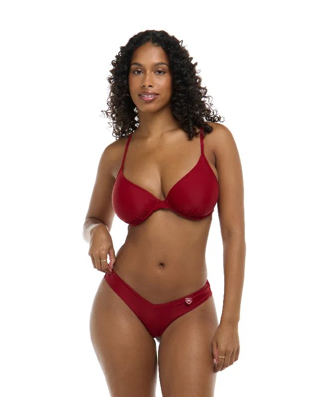 Surfboard Nose Guard -Smoothies Solo D-F Cup Bikini Top - Cranberry