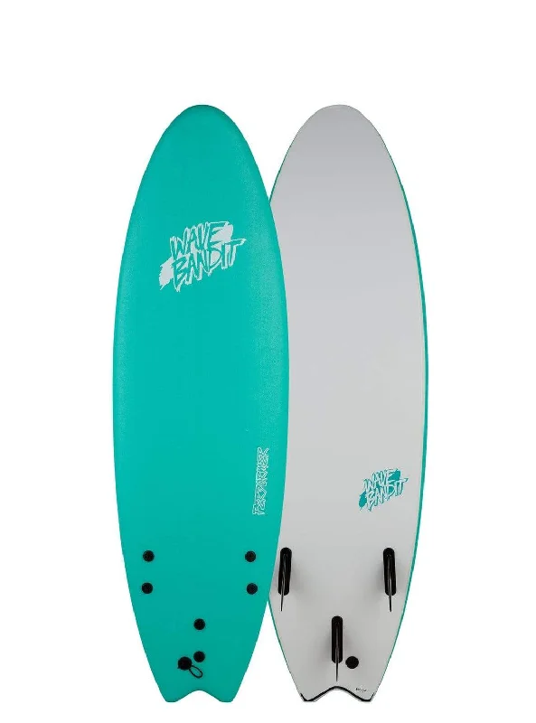 Custom Surfboard -Catch Surf Wave Bandit 6'0" Performer Tri Fin Foam Surfboard - Turquoise