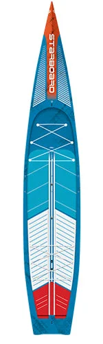 Surfing Stickers -2025 STARBOARD SUP 14'0" X 29.5" SPRINT BLUE CARBON SANDWICH SUP BOARD WITH CARRYING CASE