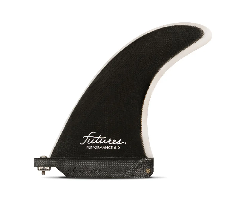 Wave Paddle -Futures Performance Single Fin-Black/Grey-6"