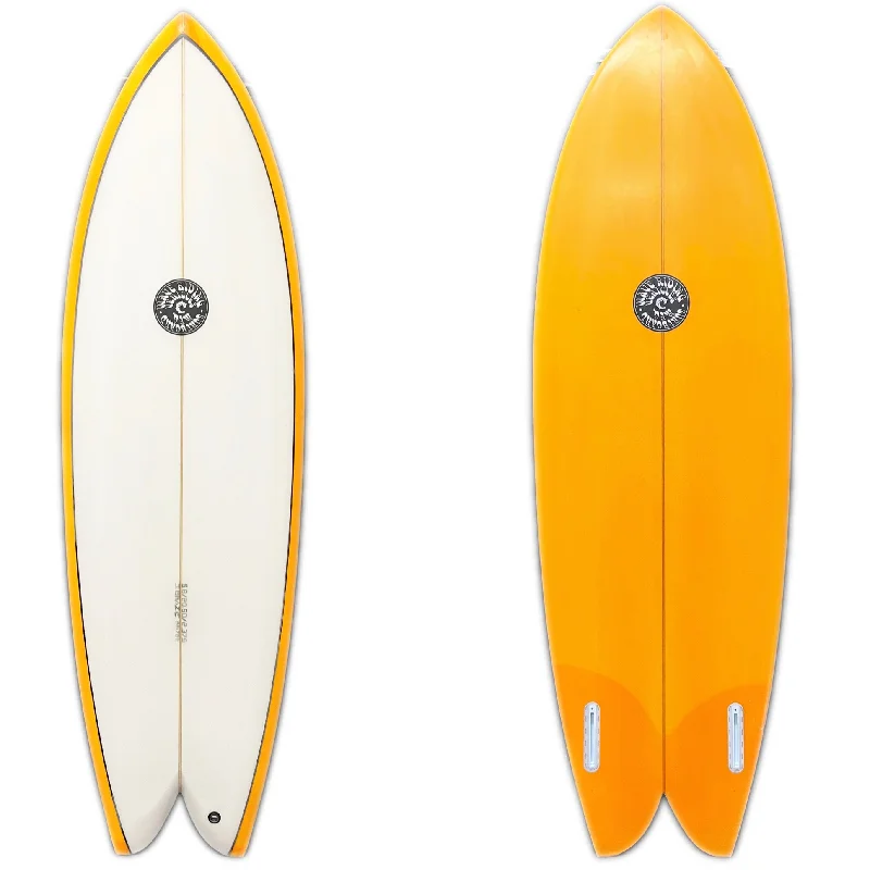 Surfboard Cleaning Kit -WRV 5'8" Brazie Twin Fin Orange Tint Surfboard