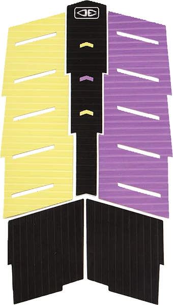 Surfboard Covers -O&E Ocean & Earth Dakoda Walters 5 PIECE Center Deck Pad Black/Purple/Yellow