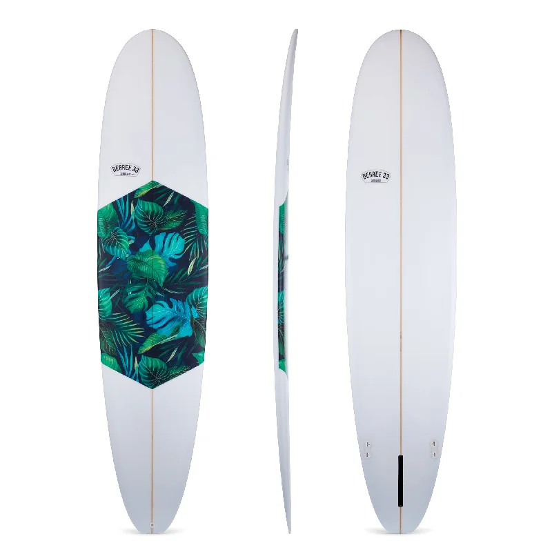 Surfboard Shaping Tool -8'6"  Ultimate Longboard Surfboard with Aloha Print Inlay (Poly)