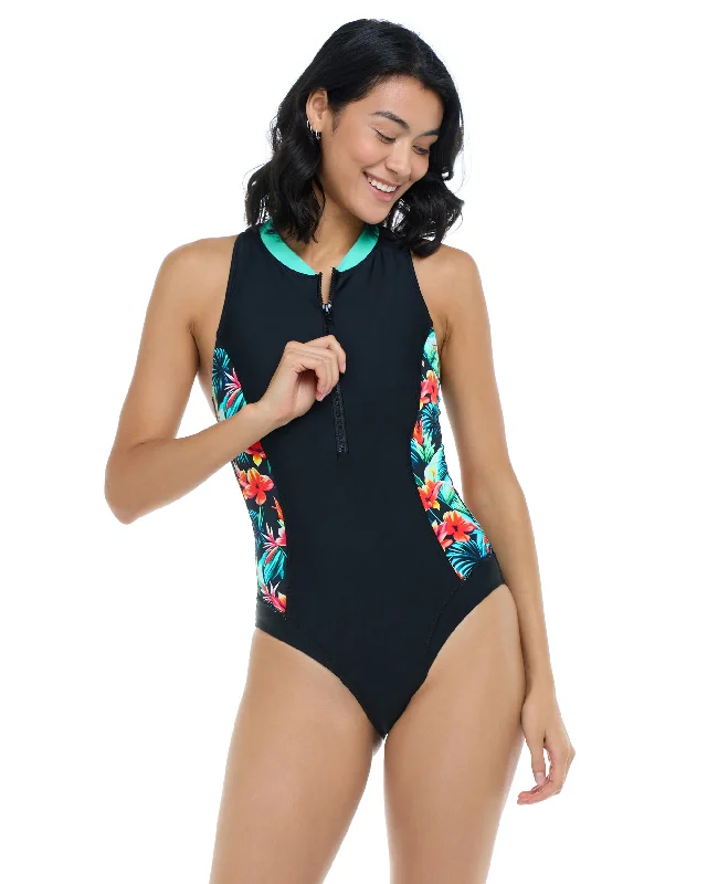 Surfing Gear Bag -Colola Edith One-Piece Swimsuit - Colola / Black