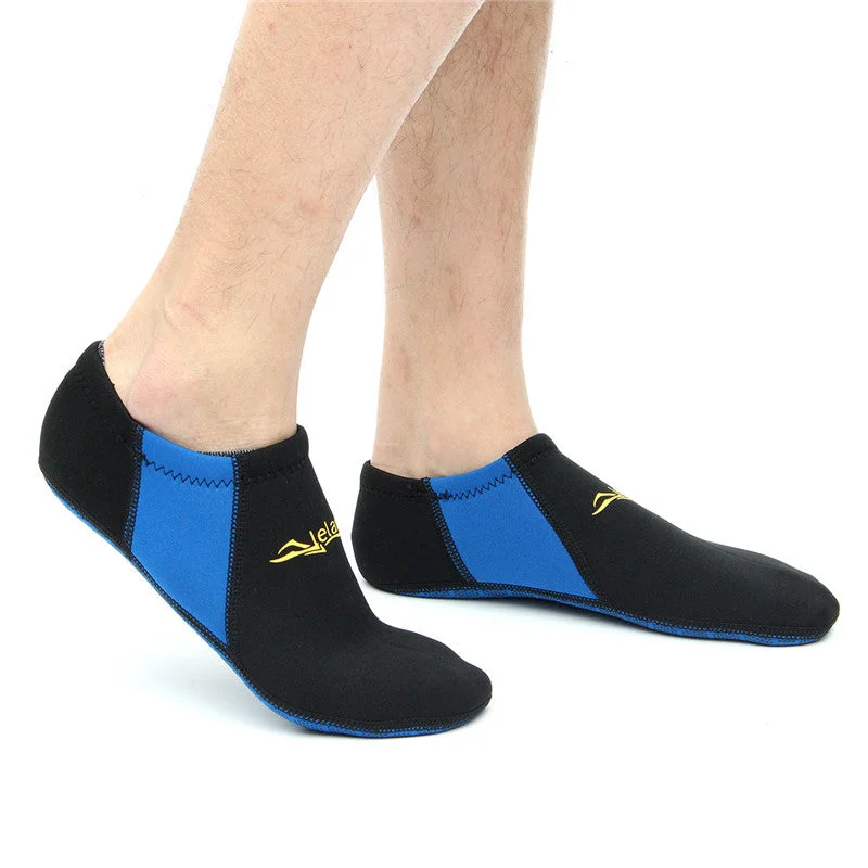 Shortboard Surfboard -Soft Diving Sports Socks Lightweight Swimming Snorkel Socks Beach Shoes Water Sport Non-Skid Bottom Surf Blue Color