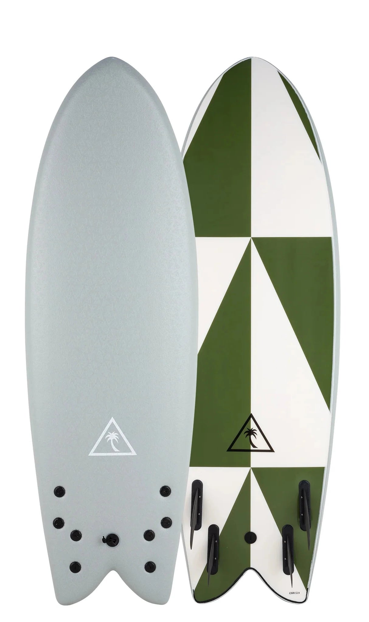 Surfboard Wax Holder -5'8" Fish Heritage - Quad Fin