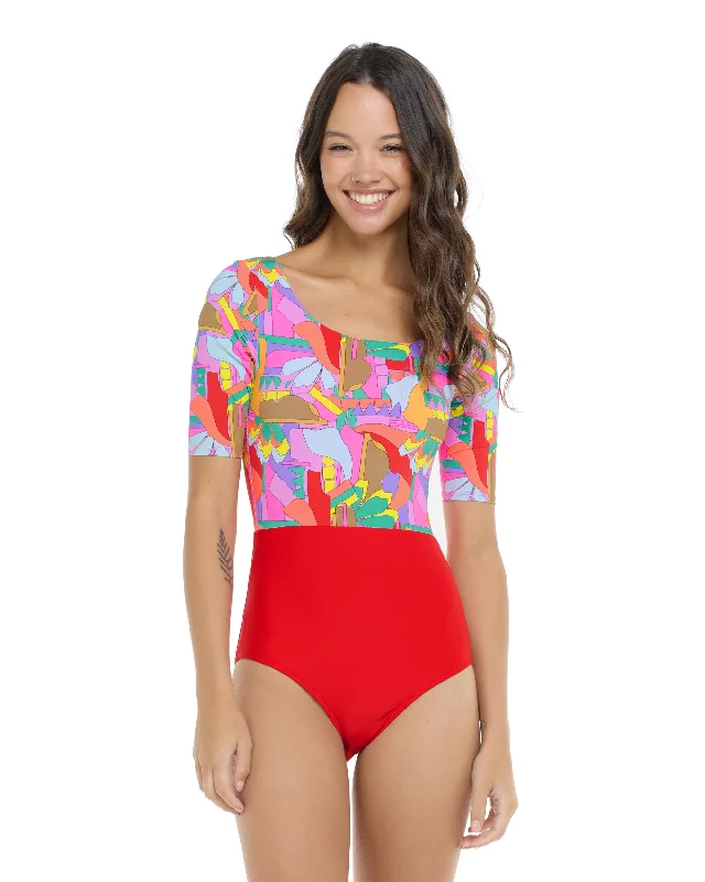 Surfboard Repair Resin -Artistry Kat One-Piece Swimsuit - Artistry / Multi