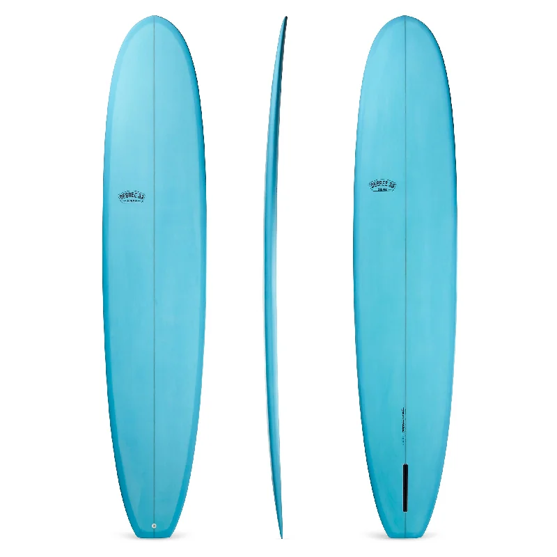 Adjustable Surfboard Fin -9'8" Classic Longboard Surfboard Aqua Resin Tint (Poly)