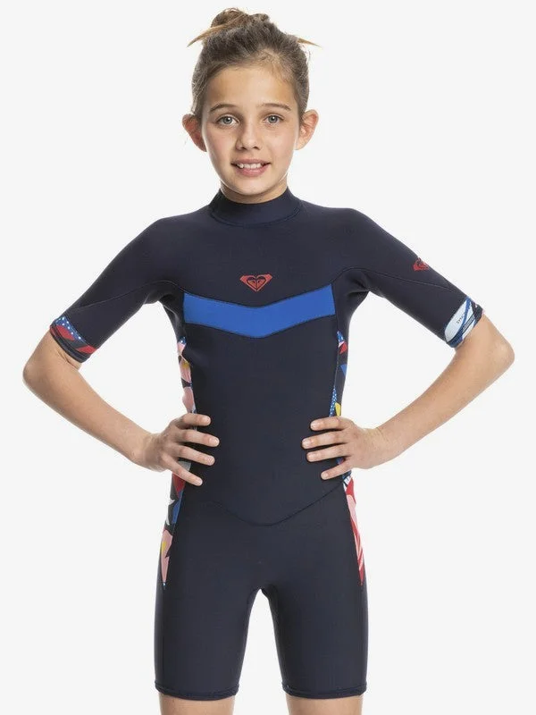 Surfboard Trolley -Girl's 2/2mm Syncro BZ Springsuit - NAVY NIGHTS