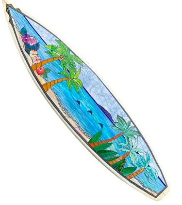 Multi-Use Surfboard Bag -Surfboard "Dolphin Ohana" by Julie Sobolewski