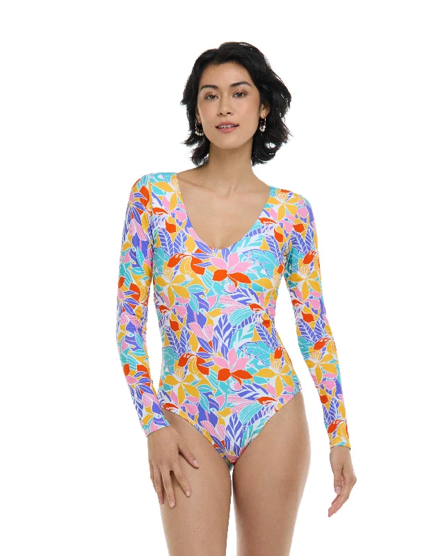 Wetsuit Boots -Floret Chloe One-Piece Swimsuit - Multi / Floret