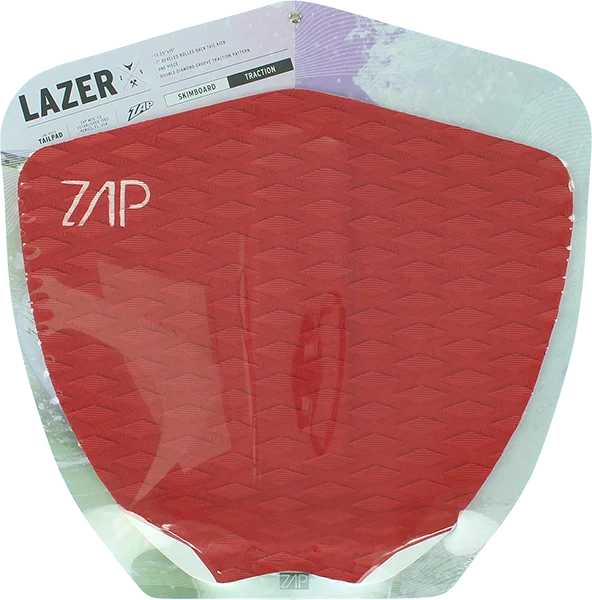 Surfing Stickers -Zap Lazer Tail Pad Red