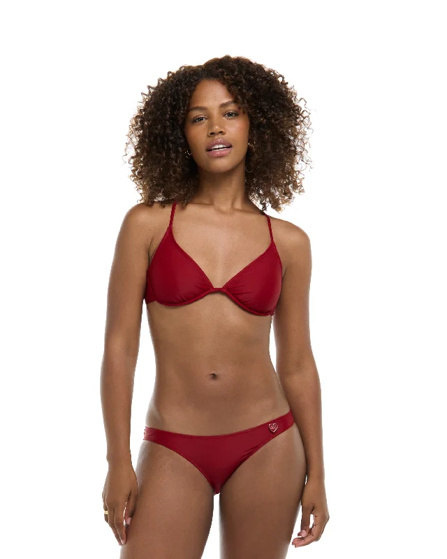 Surfing Jacket -Smoothies Patsy Bikini Top - Cranberry