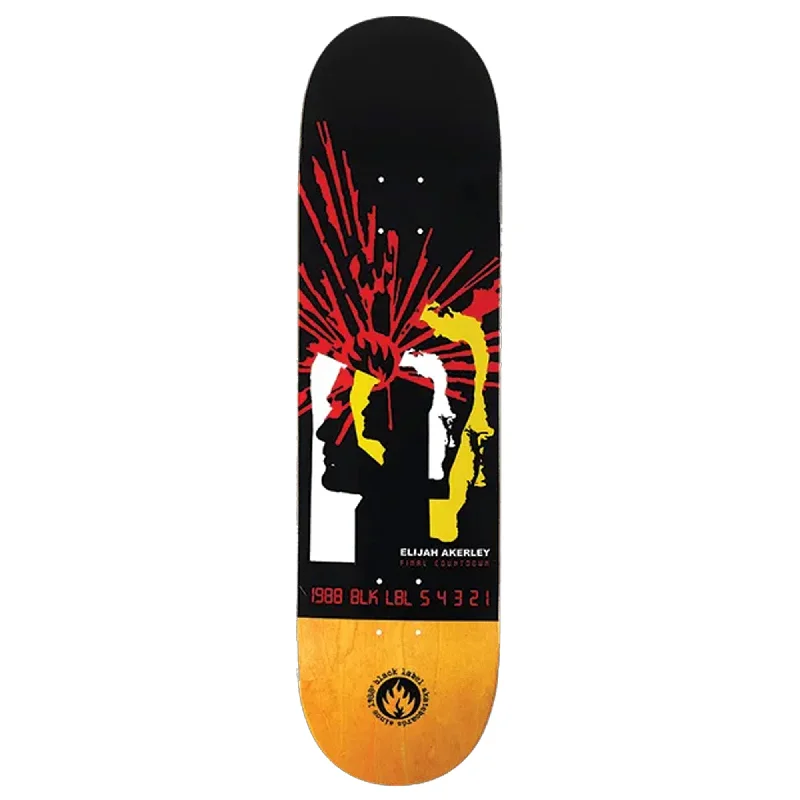 Surfboard Traction Pad -Black Label Akerley Final Count 8.5" Skateboard Deck