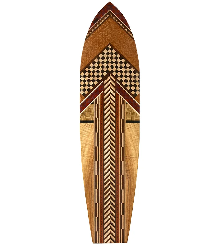 Surfing Gear Bag -Hawaiian Marquetry Surfboard "Symbolism" by Leleo Kinimaka