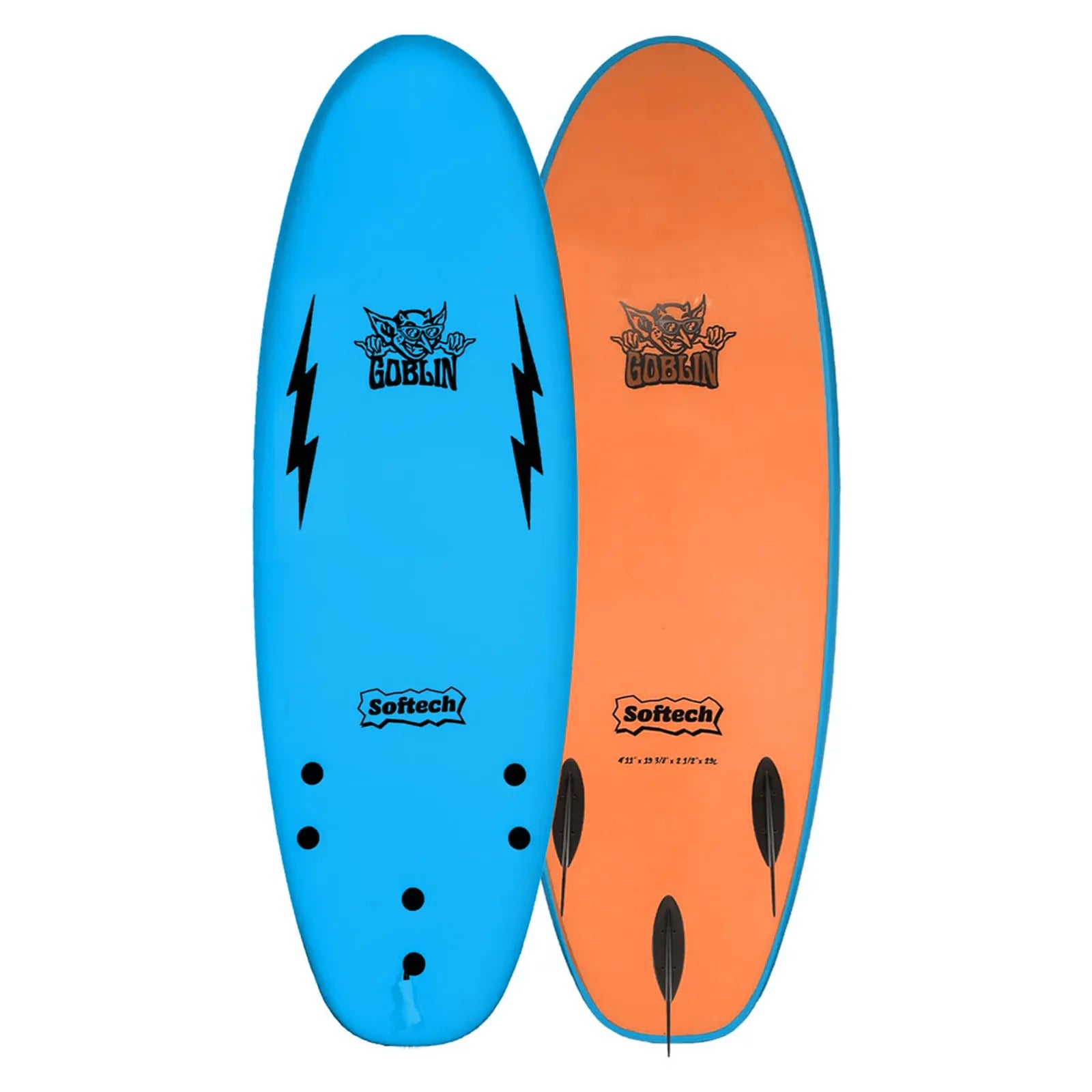 Foldable Surfboard -Softech Goblin Softboard - Sky Blue/Orange