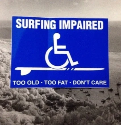 Surfboard Repair Kit -Surfing impaired sticker