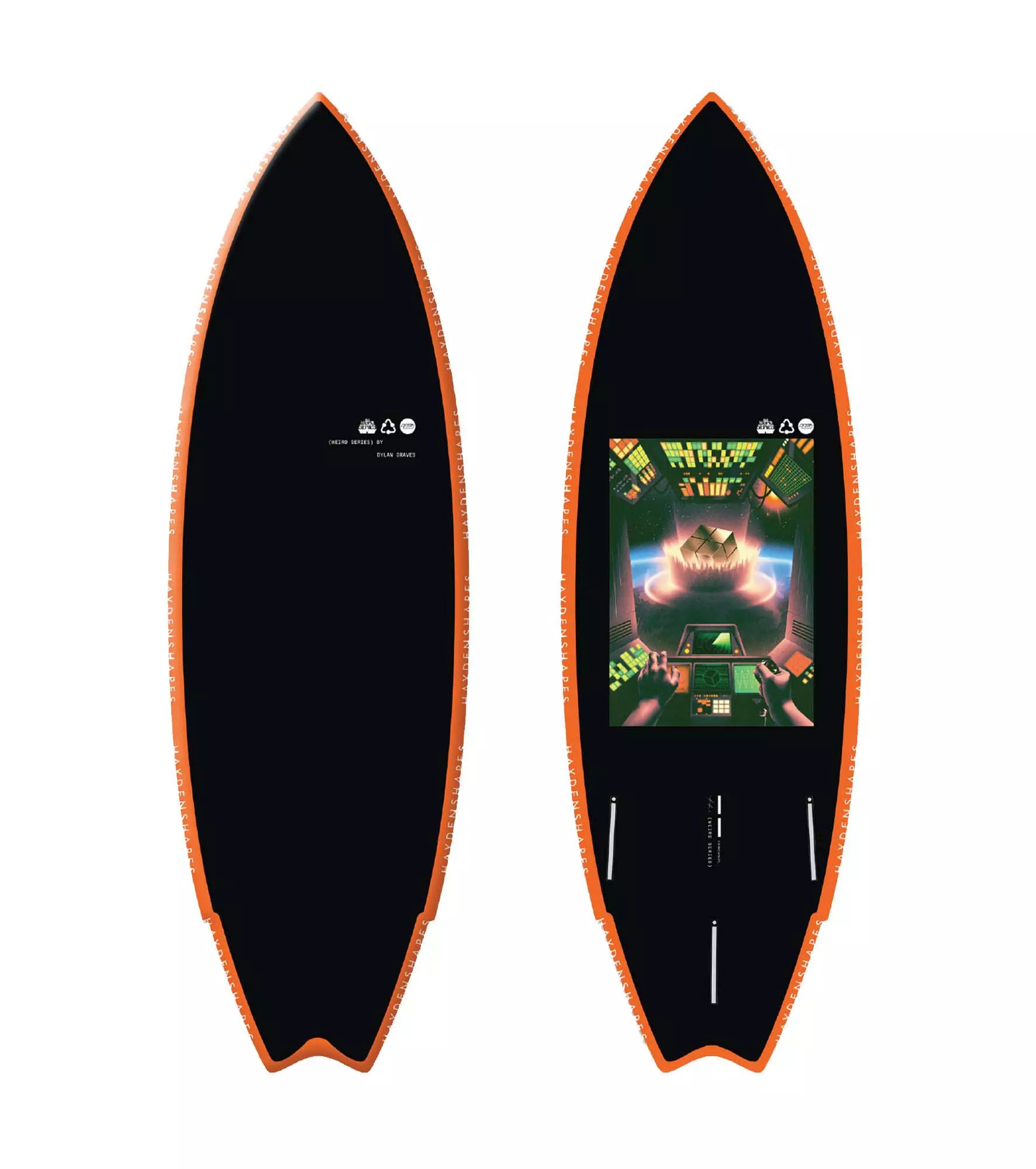 Warm Water Wetsuit -Haydenshapes Weird Waves Epoxy SOFT - Futures - 3 Fin