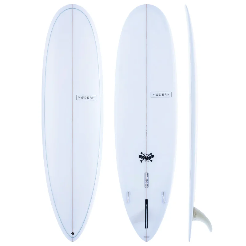 Surfboard Wax -MODERN LOVE CHILD 7'0" GREY/SKY BLUE PINLINE PU 52.6L FCSII