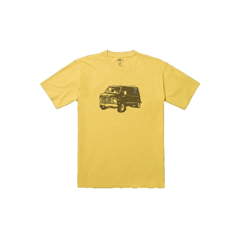 Surfboard Car Mount -Captain Fin Co. Van Days Men's S/S T-Shirt - Yellow