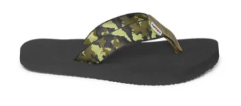 Surfboard Wax Holder -Kids' Kauai Flip Camo Sandal - Army Green Multi