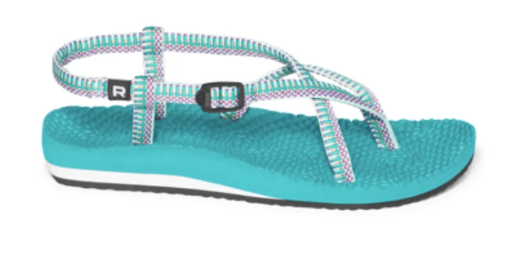 Surf Booties -Women's Caribbean Skinny Flip Puzzle Sandal