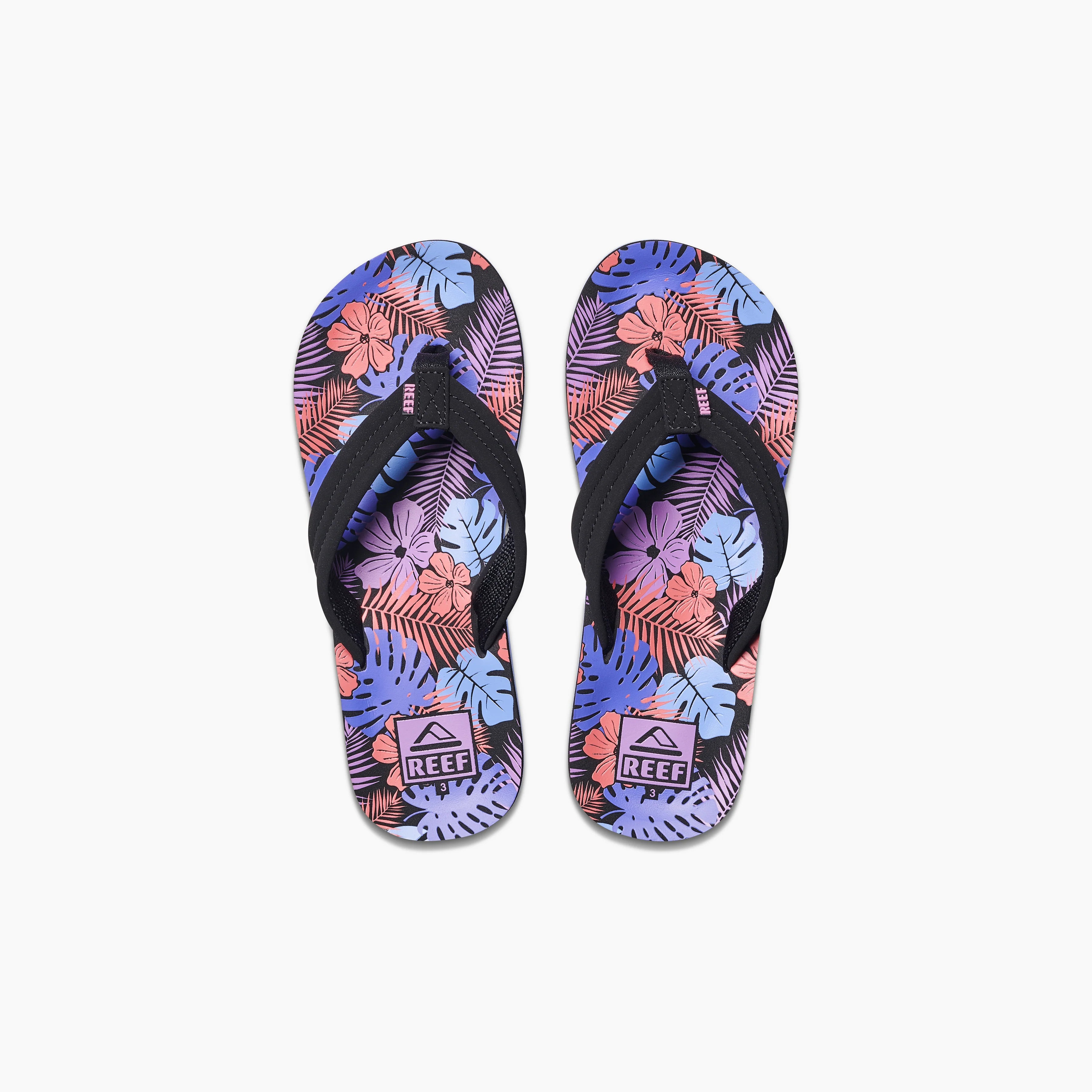 Full Body Wetsuit -Kid's Ahi Sandal - Purple Fronds