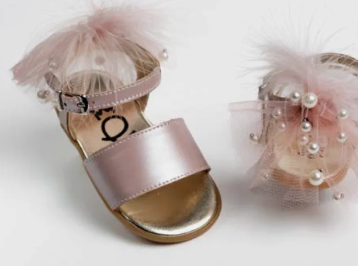 Surfing Shorts -Leather Pink Infant Sandal