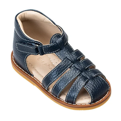 Surfing Water Bottle -Presley Sandal in Navy