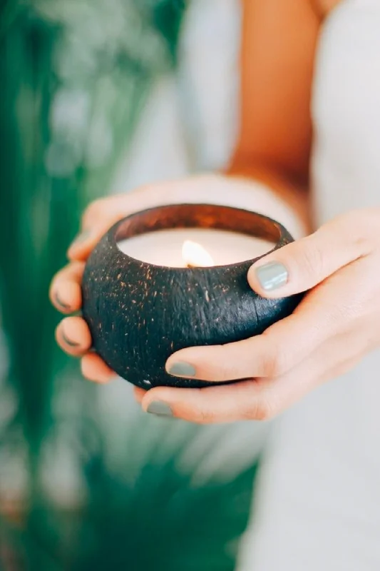 Surfing Backpack -Sandalwood Vanilla Candle by Coconut Bowls